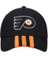 Фото #3 товара Men's Black Philadelphia Flyers Locker Room Three Stripe Adjustable Hat