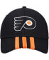 ფოტო #3 პროდუქტის Men's Black Philadelphia Flyers Locker Room Three Stripe Adjustable Hat