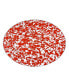 Red Swirl Enamelware Collection 16" x 12" Oval Platter