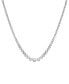Фото #4 товара Badgley Mischka lab Grown Diamond Graduated 16-1/2" Collar Necklace (10 ct. t.w.) in 14k White Gold