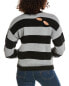 Фото #2 товара Minnie Rose Striped Cutout Cashmere-Blend Sweater Women's