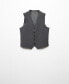 Фото #7 товара Men's Slim-Fit Suit Vest