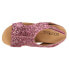 Фото #7 товара Corkys Carley Glitter Studded Wedge Womens Pink Casual Sandals 30-5316-MBGL
