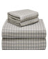 Фото #1 товара Plaid Flannel Sheet Set, Full