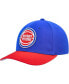 Фото #1 товара Men's Blue, Red Detroit Pistons MVP Team Two-Tone 2.0 Stretch-Snapback Hat