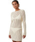 ფოტო #1 პროდუქტის Women's Ladder Knit Mini Dress