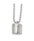 Фото #1 товара Chisel polished Capsule that Opens on a Ball Chain Necklace
