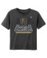 ფოტო #2 პროდუქტის Toddler Boys and Girls Heather Charcoal Vegas Golden Knights 2023 Western Conference Champions Locker Room T-shirt