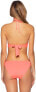 Фото #2 товара Becca by Rebecca Virtue Women Avery Crochet Scallop Bikini Top, Coral, SM