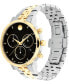 Men's Museum Classic Swiss Quartz Chrono Two Tone Stainless Steel and Light Yellow PVD Watch 42mm