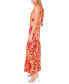 ფოტო #3 პროდუქტის Women's Floral-Print Tiered Maxi Dress