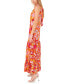 Фото #3 товара Women's Floral-Print Tiered Maxi Dress