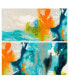 Tidal Abstract 1 and 2 Frameless Free Floating Tempered Glass Panel Graphic Wall Art, 48" x 24" x 0.2"