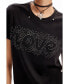 Фото #4 товара Women's Rhinestone Love T-shirt