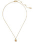 Фото #1 товара kate spade new york cubic Zirconia Fleurette Pendant Necklace, 16" + 3" extender