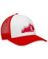 Фото #4 товара Men's White, Red Louisville Cardinals Tone Down Trucker Snapback Hat