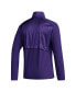 Men's Purple Washington Huskies Sideline AEROREADY Raglan Sleeve Quarter-Zip Jacket
