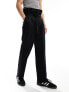 Фото #1 товара ASOS DESIGN smart wide leg paperbag trousers in black