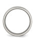 ფოტო #3 პროდუქტის Titanium Brushed Cross Design Flat Wedding Band Ring