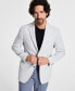 ფოტო #3 პროდუქტის Men's Modern-Fit Grey Weave Sport Coat