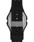ფოტო #3 პროდუქტის Unisex Digital Ironman Classic Silicone Black Watch 40mm