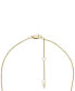 Фото #3 товара Fossil harlow Linear Texture Gold-Tone Stainless Steel Chain Necklace