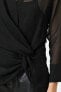 Kadın Siyah Tül Detayli Bluz 0YAF60165FW