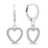 Фото #1 товара Серьги Brilio Silver Hearts Hoop EA645W