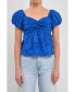 Фото #1 товара Women's Floral Bow Tied Top