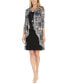 Фото #1 товара Women's Printed Jacket & Necklace Dress