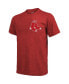 Фото #3 товара Men's Threads Red Boston Red Sox Throwback Logo Tri-Blend T-shirt