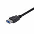 USB-кабель Startech USB3SEXT1MBK USB A Чёрный