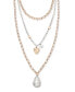 Two-Tone Layered Pendant Necklace, 24" + 3" extender, Created for Macy's