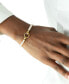 ფოტო #2 პროდუქტის Cultured Freshwater Pearl (4mm) Circle Clasp Bracelet