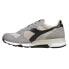 Фото #3 товара Diadora Trident 90 Suede Sw Lace Up Mens Grey Sneakers Casual Shoes 176585-7504