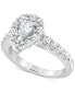 Фото #5 товара Обручальное кольцо Marchesa Diamond Pear Halo.