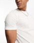 Pull&Bear muscle fit t-shirt in white