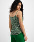 Фото #2 товара Women's Printed Cowlneck Camisole Top, Created for Macy's