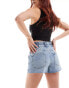 Фото #4 товара AllSaints Hailey elastic waist denim shorts in light blue wash