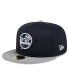 ფოტო #1 პროდუქტის Men's Navy New York Yankees 2024 Batting Practice 59FIFTY Fitted Hat