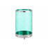 Candleholder Silver Blue Cylinder 12,2 x 19,5 x 12,2 cm Metal Glass