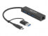 Delock 64149 - USB 3.2 Gen 1 (3.1 Gen 1) Type-A + Type-C - RJ-45 - USB 3.2 Gen 1 (3.1 Gen 1) Type-A - Black - 0.2 m - Gigabit Ethernet - 10,100,1000 Mbit/s
