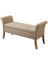 Фото #1 товара 51.25" Faux Linen Garbo Storage Bench