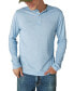Фото #1 товара Men's Long-Sleeve Henley T-Shirt
