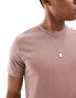 Фото #2 товара ASOS DESIGN essential heavyweight crew neck t-shirt 240gsm in dusky pink