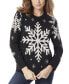 Фото #1 товара Women's Snowflake Crewneck Sweater