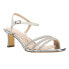 Фото #2 товара Nina Bettany Rhinestone Evening Womens Silver Dress Sandals BETTANY-YS-048