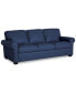 Фото #3 товара Orid 84" Leather Roll Arm Sofa, Created for Macy's