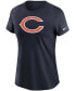 Фото #2 товара Women's Navy Chicago Bears Logo Essential T-shirt