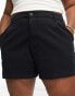 ASOS DESIGN Curve chino short in black